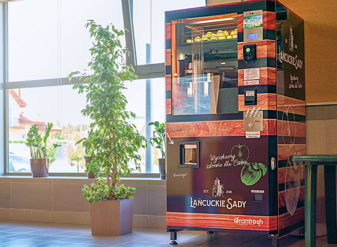 fresh fruit juice vending machine